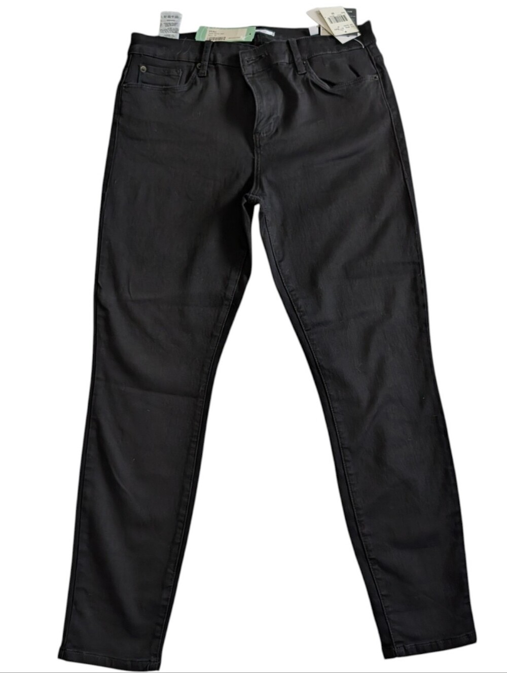 STS Blue Tayah Emma Mid Rise Black Skinny Jeans NWT Stitch Fix Size 14 / 32 - Picture 2 of 6